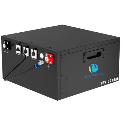 IP54 Ochrona obudowy 12V520Ah LiFePo4 akumulator do ładowania