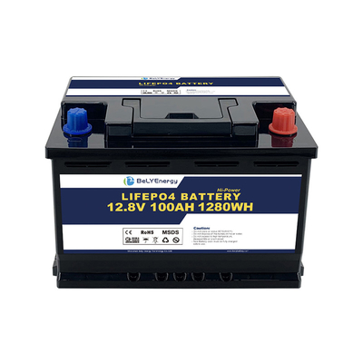 kupować Bluetooth 12V 100AH LiFePo4 Bateria Samoogrzewanie dla systemu energii słonecznej 100% DOD online manufacture