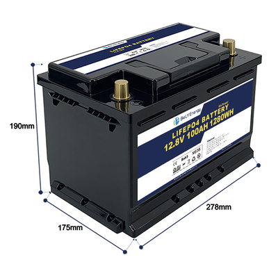 kupować Bely Energy 12V 100AH LiFePo4 Bateria do łodzi morskich 3 lata gwarancji online manufacture