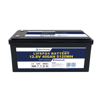 kupować IP65 Obudowa 12,8V Litowa bateria RV 400Ah M8 Terminal Niskie samoobciążenie 3% miesięcznie online manufacture
