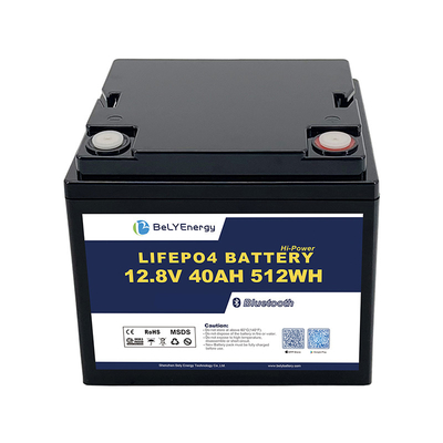 kupować Pojemność 12,8V 40Ah Bluetooth Bateria litowa IP65 Ochrona obudowy 512Wh Energia online manufacture