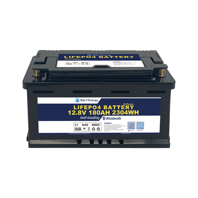 kupować DIN H8 obudowa 12V 180AH LiFePO4 bateria litowa z BT i samoogrzewanie online manufacture