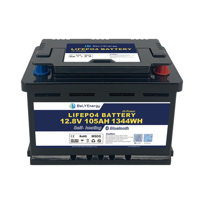 kupować RV LiFePO4 Bateria do magazynowania energii 12V 105AH z BT i samoogrzewaniem online manufacture
