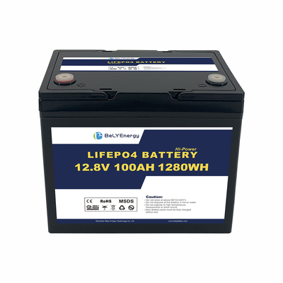 kupować 12V 100AH 1280Wh LiFePO4 Litium Ion Battery z nowymi ogniwami pryzmatycznymi klasy A online manufacture