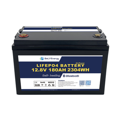 kupować Akumulator RV z BT i akumulatorem litowym LiFePO4 o samoogrzewaniu 12V 180AH do magazynowania energii online manufacture