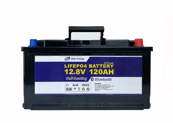 kupować BT4.0 120Ah 12V litowa bateria rekreacyjna Bateria litowo-żelazowo-fosforanowa o głębokim cyklu online manufacture