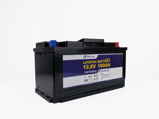 kupować Akumulatory litowe 12V 100Ah do domu RV Elektryczny akumulator litowy trójkołowy do kampera online manufacture