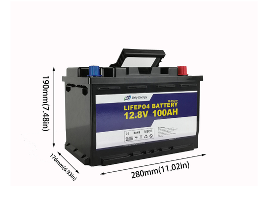 kupować 1280Wh 100 Amp Hour 12 Volt Lifepo4 Bateria do przechowywania energii słonecznej online manufacture