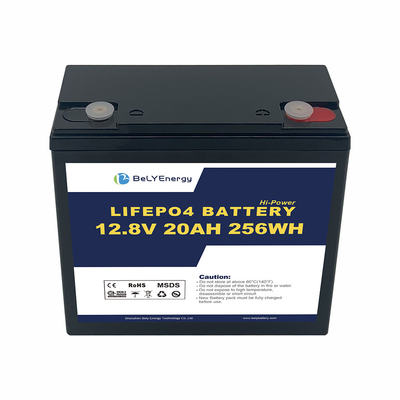 Bely Energy Więcej niż 80% DoD 12V 20AH LiFePo4 Bateria do przechowywania energii / wózki golfowe