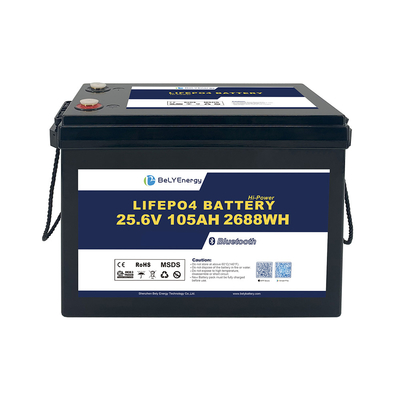Bezpieczny niezawodny Lifepo4 24V 105AH Bateria do magazynowania energii