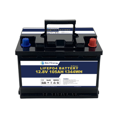 Głęboki cykl Akumulacja litowa 12v 105ah do systemu energii słonecznej