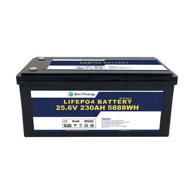 IP65 wodoodporny, wysokiej wydajności 24V 230Ah LiFePO4 Bateria z terminalem M8 dla łodzi morskich