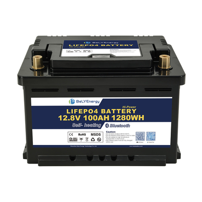 12V LiFePo4 Bateria 100AH Pojemność Smart BMS i łatwa wymiana dla wszechstronnych zastosowań i instalacji pod siedzeniem