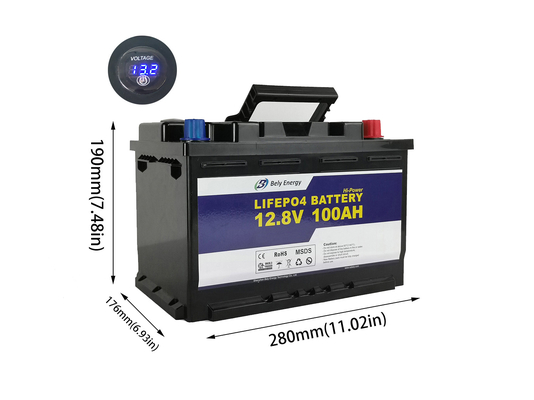 Strona główna Bateria litowa 100Ah 12V LiFePo4 Bateria litowa do magazynowania energii słonecznej