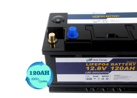 12 V 120 Ah Lifepo4 Led Light Bateria litowa 12 V Akumulator o głębokim cyklu