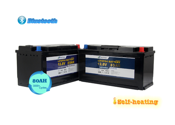 12V 80Ah BT4.0 Ogrzewanie Morska bateria litowa Camping Car Żelazo fosforanowe Lit